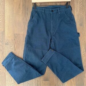 Patagonia Women's All Seasons Hemp Canvas Double Knee Pants in Stone Blue Size 4